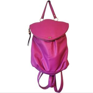 Juicy Couture Magenta Faux Leather Backpack OS